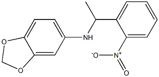 N-[1-(2-nitrophenyl)ethyl]-2H-1,3-benzodioxol-5-amine Struktur