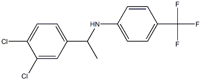 N-[1-(3,4-dichlorophenyl)ethyl]-4-(trifluoromethyl)aniline Struktur