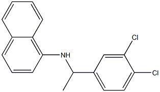 N-[1-(3,4-dichlorophenyl)ethyl]naphthalen-1-amine Struktur