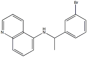 N-[1-(3-bromophenyl)ethyl]quinolin-5-amine Struktur