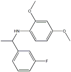 N-[1-(3-fluorophenyl)ethyl]-2,4-dimethoxyaniline Struktur