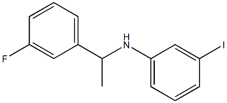 N-[1-(3-fluorophenyl)ethyl]-3-iodoaniline Struktur