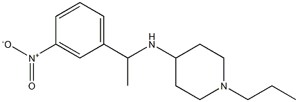 N-[1-(3-nitrophenyl)ethyl]-1-propylpiperidin-4-amine Struktur