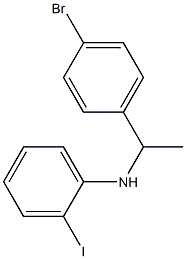 N-[1-(4-bromophenyl)ethyl]-2-iodoaniline Struktur