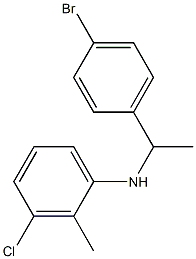 N-[1-(4-bromophenyl)ethyl]-3-chloro-2-methylaniline Struktur