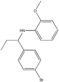 N-[1-(4-bromophenyl)propyl]-2-methoxyaniline Struktur