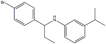 N-[1-(4-bromophenyl)propyl]-3-(propan-2-yl)aniline Struktur