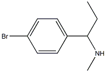 N-[1-(4-bromophenyl)propyl]-N-methylamine Struktur