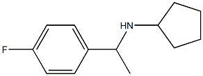 N-[1-(4-fluorophenyl)ethyl]cyclopentanamine Struktur