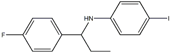 N-[1-(4-fluorophenyl)propyl]-4-iodoaniline Struktur