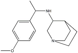 N-[1-(4-methoxyphenyl)ethyl]-1-azabicyclo[2.2.2]octan-3-amine Struktur