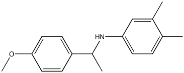 N-[1-(4-methoxyphenyl)ethyl]-3,4-dimethylaniline Struktur