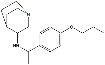 N-[1-(4-propoxyphenyl)ethyl]-1-azabicyclo[2.2.2]octan-3-amine Struktur