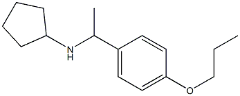 N-[1-(4-propoxyphenyl)ethyl]cyclopentanamine Struktur