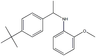 N-[1-(4-tert-butylphenyl)ethyl]-2-methoxyaniline Struktur