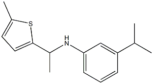 N-[1-(5-methylthiophen-2-yl)ethyl]-3-(propan-2-yl)aniline Struktur