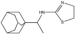 N-[1-(adamantan-1-yl)ethyl]-4,5-dihydro-1,3-thiazol-2-amine Struktur