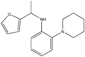 N-[1-(furan-2-yl)ethyl]-2-(piperidin-1-yl)aniline Struktur