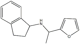 N-[1-(furan-2-yl)ethyl]-2,3-dihydro-1H-inden-1-amine Struktur