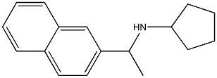 N-[1-(naphthalen-2-yl)ethyl]cyclopentanamine Struktur