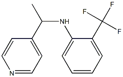 N-[1-(pyridin-4-yl)ethyl]-2-(trifluoromethyl)aniline Struktur