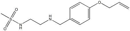 N-[2-({[4-(prop-2-en-1-yloxy)phenyl]methyl}amino)ethyl]methanesulfonamide Struktur