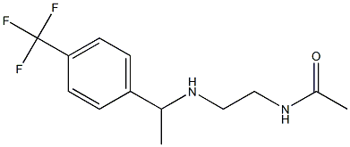 N-[2-({1-[4-(trifluoromethyl)phenyl]ethyl}amino)ethyl]acetamide Struktur