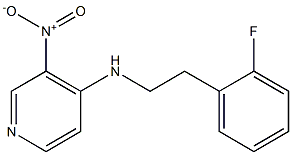 N-[2-(2-fluorophenyl)ethyl]-3-nitropyridin-4-amine Struktur