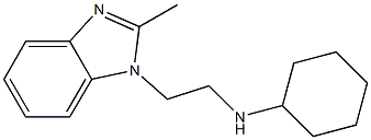 N-[2-(2-methyl-1H-1,3-benzodiazol-1-yl)ethyl]cyclohexanamine Struktur