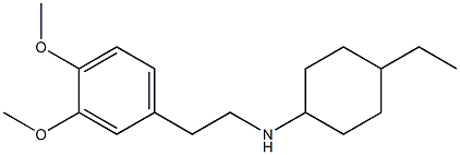 N-[2-(3,4-dimethoxyphenyl)ethyl]-4-ethylcyclohexan-1-amine Struktur