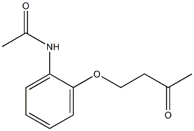 N-[2-(3-oxobutoxy)phenyl]acetamide Struktur