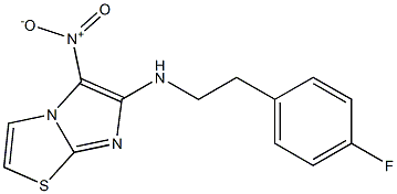 N-[2-(4-fluorophenyl)ethyl]-5-nitroimidazo[2,1-b][1,3]thiazol-6-amine Struktur