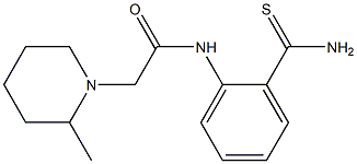 N-[2-(aminocarbonothioyl)phenyl]-2-(2-methylpiperidin-1-yl)acetamide Struktur