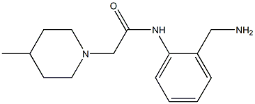 N-[2-(aminomethyl)phenyl]-2-(4-methylpiperidin-1-yl)acetamide Struktur