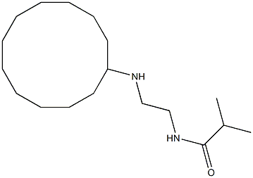 N-[2-(cyclododecylamino)ethyl]-2-methylpropanamide Struktur