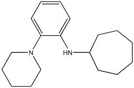 N-[2-(piperidin-1-yl)phenyl]cycloheptanamine Struktur