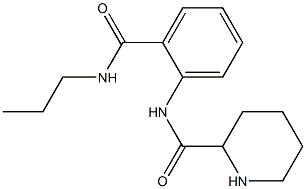 N-[2-(propylcarbamoyl)phenyl]piperidine-2-carboxamide Struktur