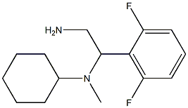 N-[2-amino-1-(2,6-difluorophenyl)ethyl]-N-cyclohexyl-N-methylamine Struktur