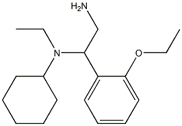 N-[2-amino-1-(2-ethoxyphenyl)ethyl]-N-ethylcyclohexanamine Struktur