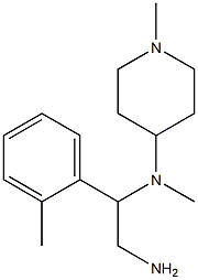 N-[2-amino-1-(2-methylphenyl)ethyl]-N-methyl-N-(1-methylpiperidin-4-yl)amine Struktur