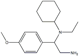 N-[2-amino-1-(4-methoxyphenyl)ethyl]-N-cyclohexyl-N-ethylamine Struktur