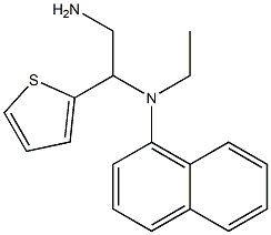 N-[2-amino-1-(thiophen-2-yl)ethyl]-N-ethylnaphthalen-1-amine Struktur