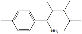 N-[2-amino-1-methyl-2-(4-methylphenyl)ethyl]-N-isopropyl-N-methylamine Struktur