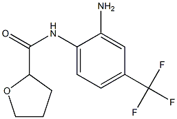 N-[2-amino-4-(trifluoromethyl)phenyl]tetrahydrofuran-2-carboxamide Struktur