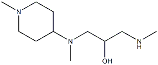 N-[2-hydroxy-3-(methylamino)propyl]-N,1-dimethylpiperidin-4-amine Struktur