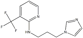 N-[3-(1H-imidazol-1-yl)propyl]-3-(trifluoromethyl)pyridin-2-amine Struktur