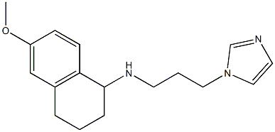 N-[3-(1H-imidazol-1-yl)propyl]-6-methoxy-1,2,3,4-tetrahydronaphthalen-1-amine Struktur