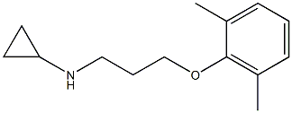 N-[3-(2,6-dimethylphenoxy)propyl]cyclopropanamine Struktur