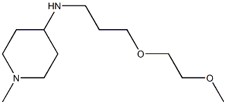 N-[3-(2-methoxyethoxy)propyl]-1-methylpiperidin-4-amine Struktur