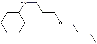 N-[3-(2-methoxyethoxy)propyl]cyclohexanamine Struktur